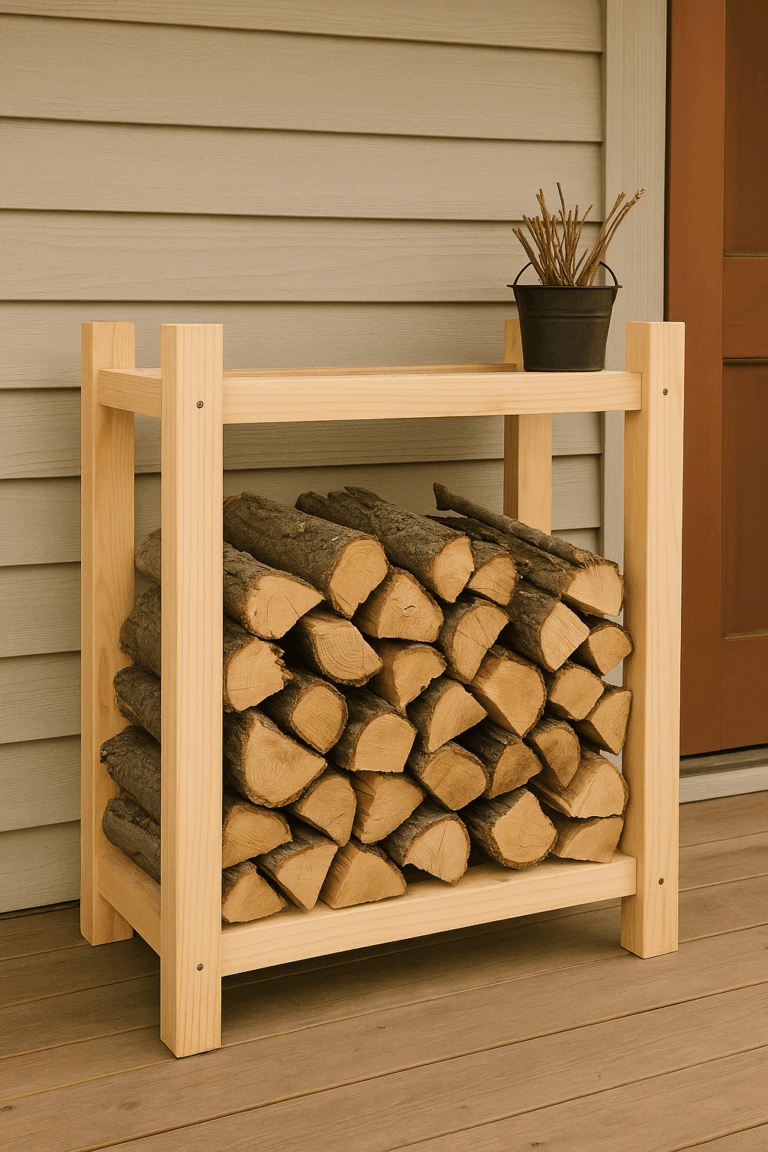 firewood rack diy