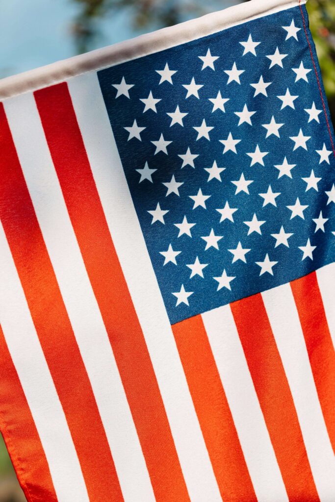 4th of july america flag