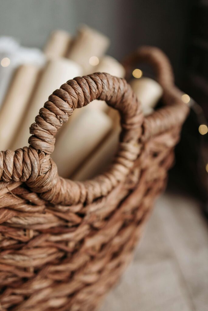 handmade paper basket